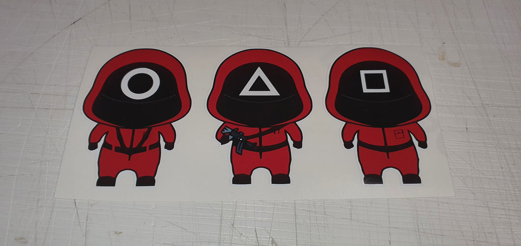 Squid games soldiers stickers
