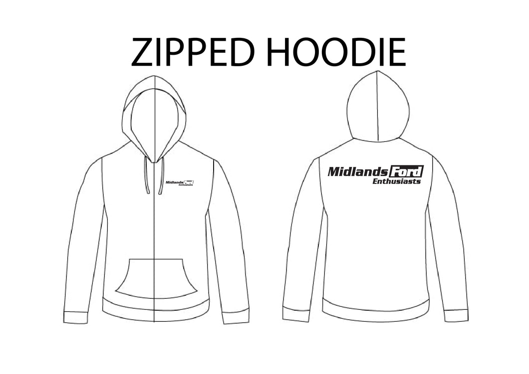 MIDLANDS FORD ENTH ZIPPED HOODIE